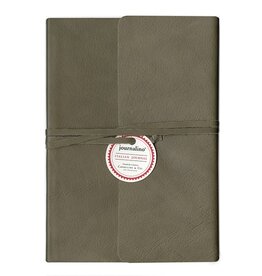 Cavallini Papers & Co. Grey Leather Journalino Slim 5 x 7
