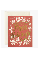 Botanica Paper Co. Happy Holidays A2 Holiday Card