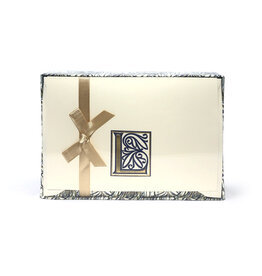 Rossi L Initial Cards Box of 10 with Lined Envelopes