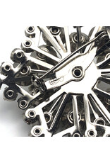 Coro Sparkly White Rhinestone Snowstar Brooch  25898