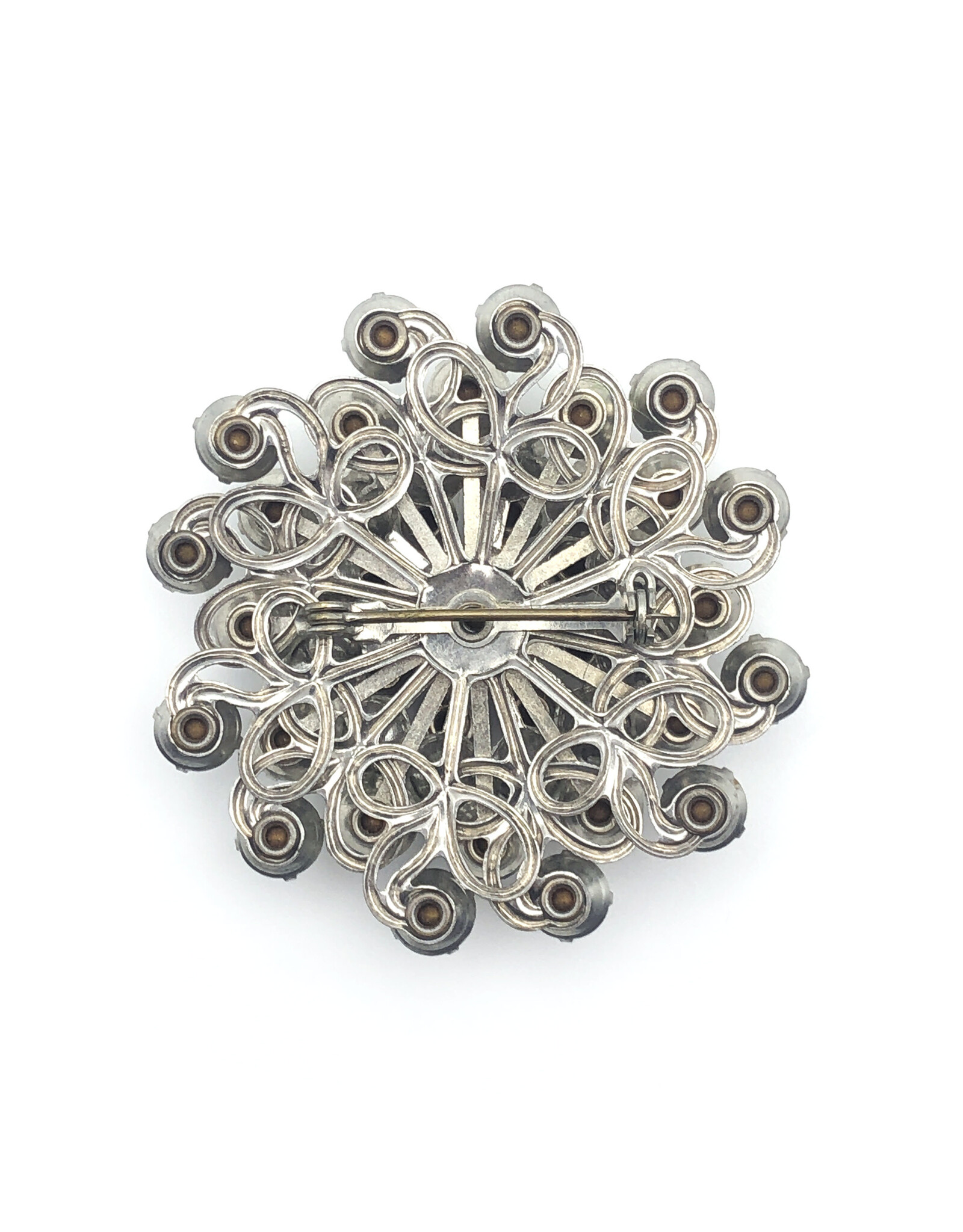 Medium Rhinestone Snowflake Brooch 21732