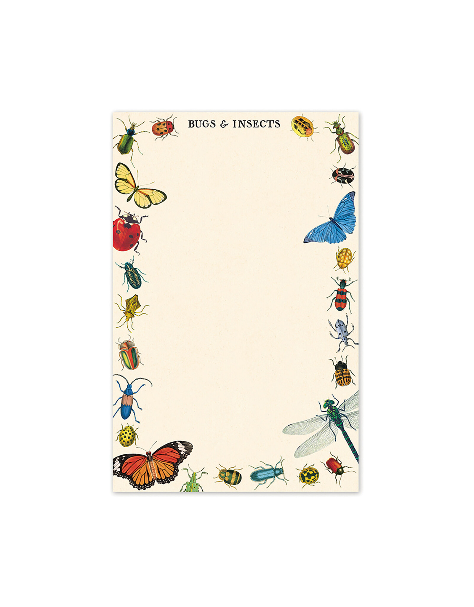 Cavallini Papers & Co. Bugs & Insects Notepad