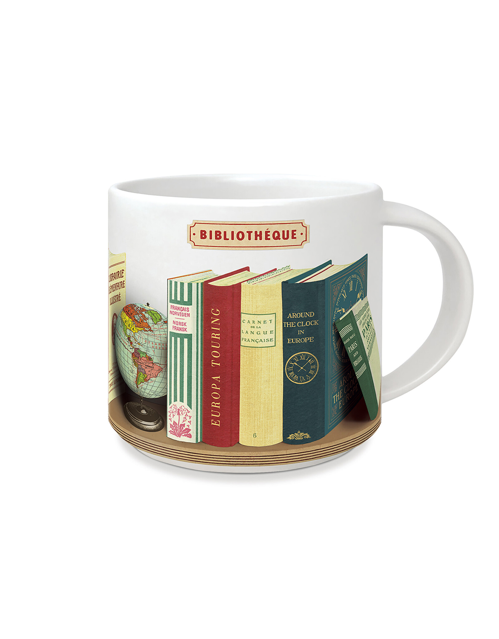 Cavallini Papers & Co. Library Books Ceramic Mug