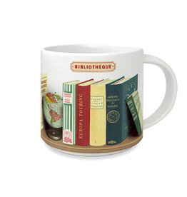 Cavallini Papers & Co. Library Books Ceramic Mug