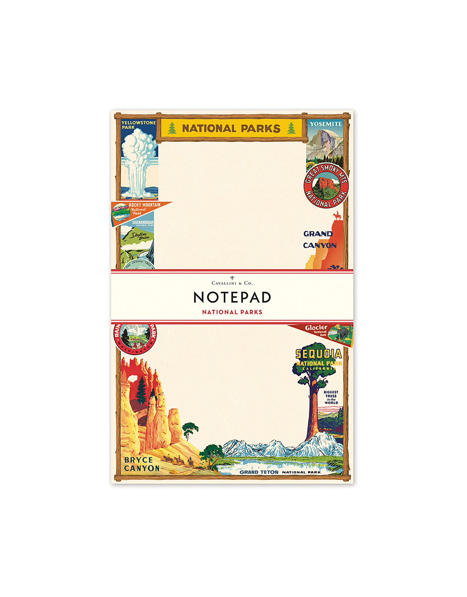 Cavallini Papers & Co. National Parks Notepad