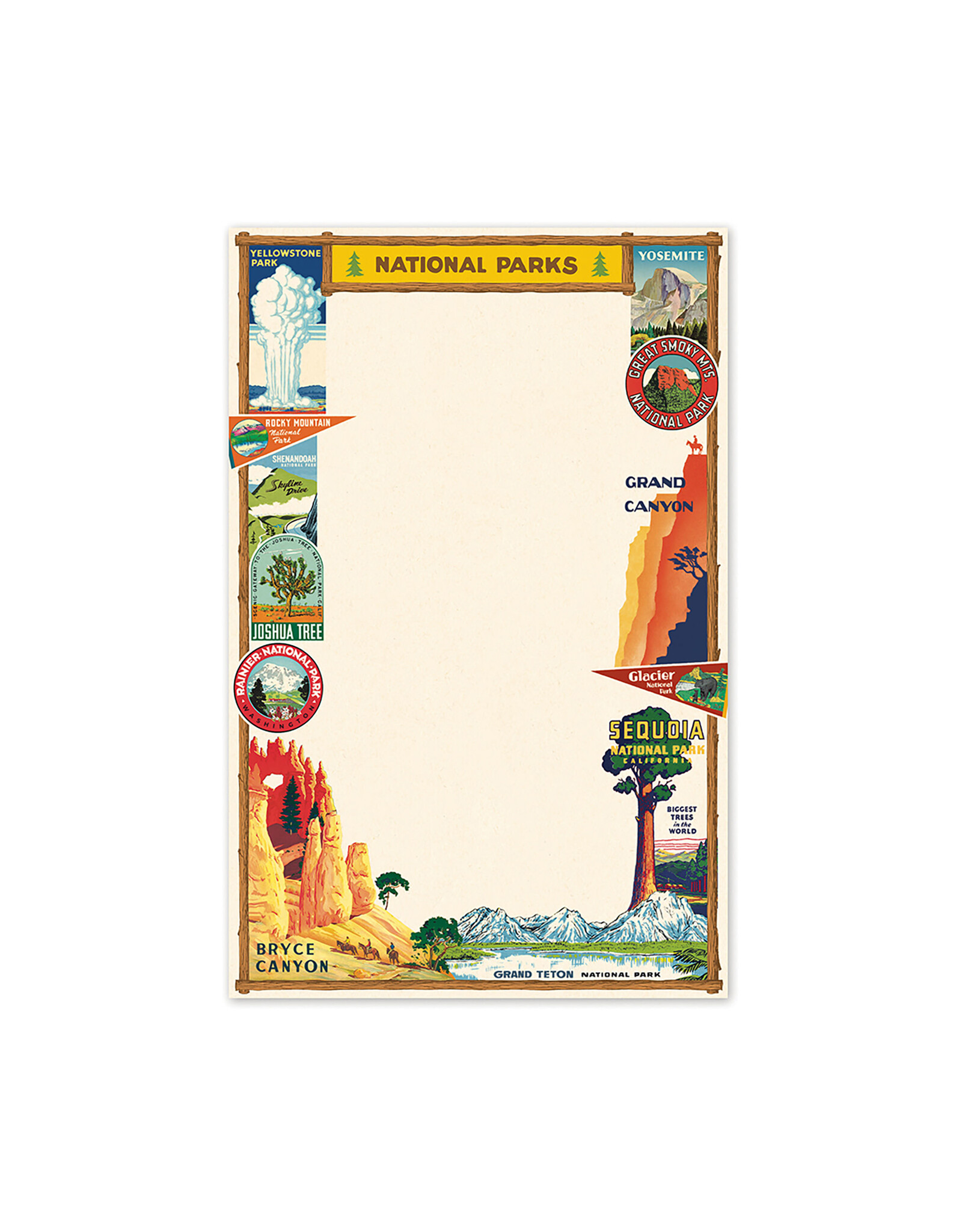 Cavallini Papers & Co. National Parks Notepad