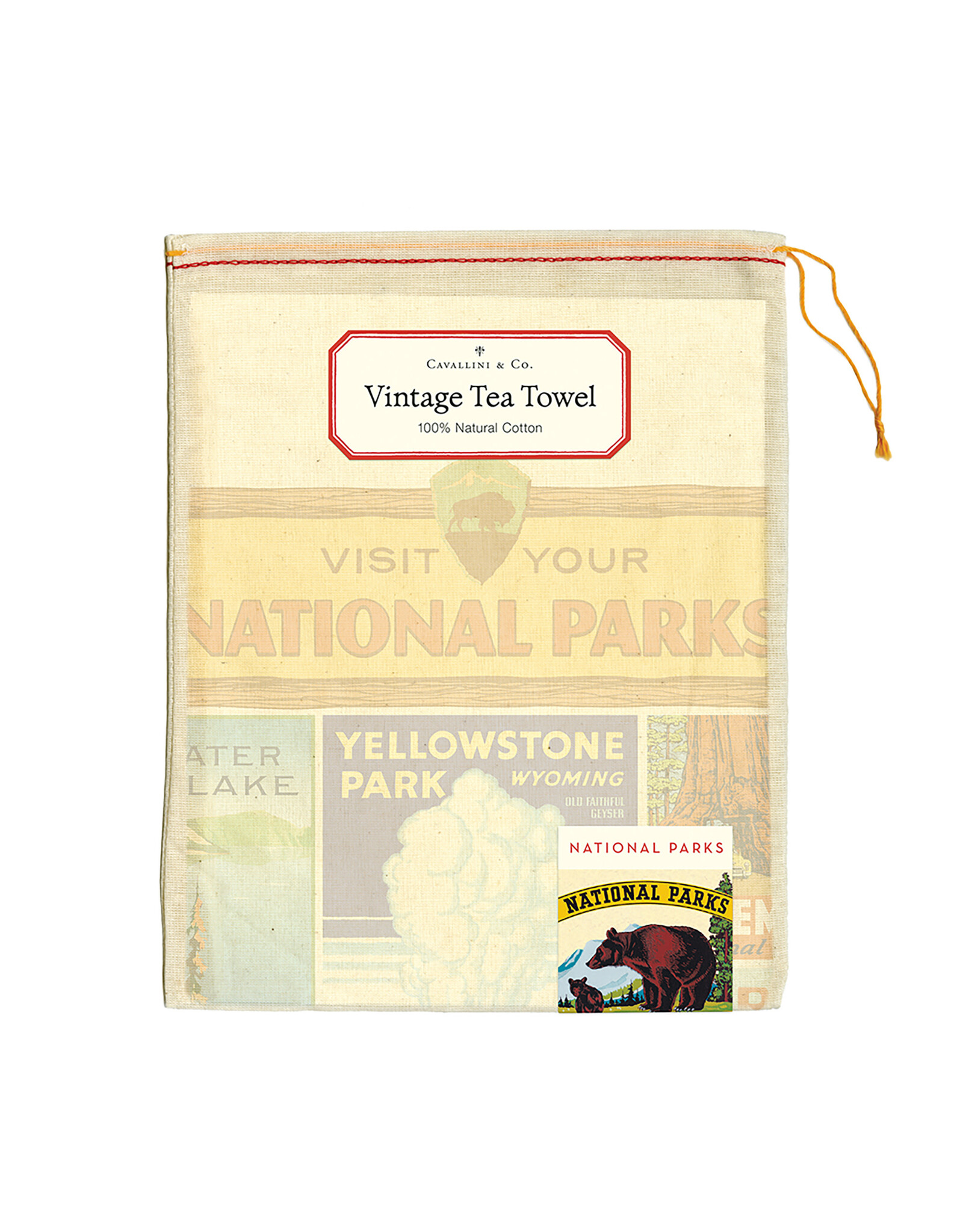 Cavallini Papers & Co. National Parks Tea Towel