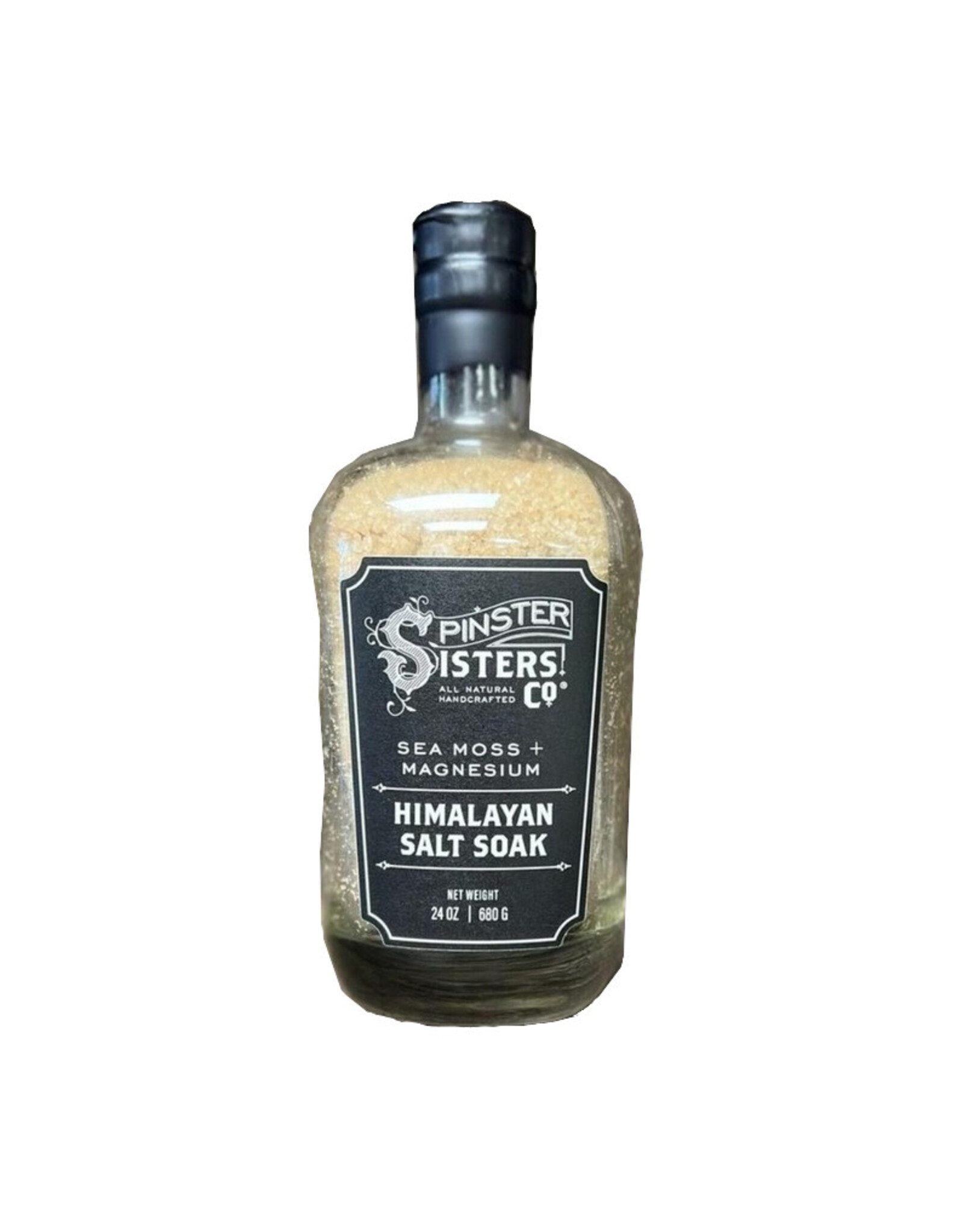Spinster Sisters Himalayan Salt Soak - Sea Moss + Magnesium 24 oz. Bottle