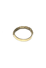 I.G. 14K Gold Weave-Link Chain Ring