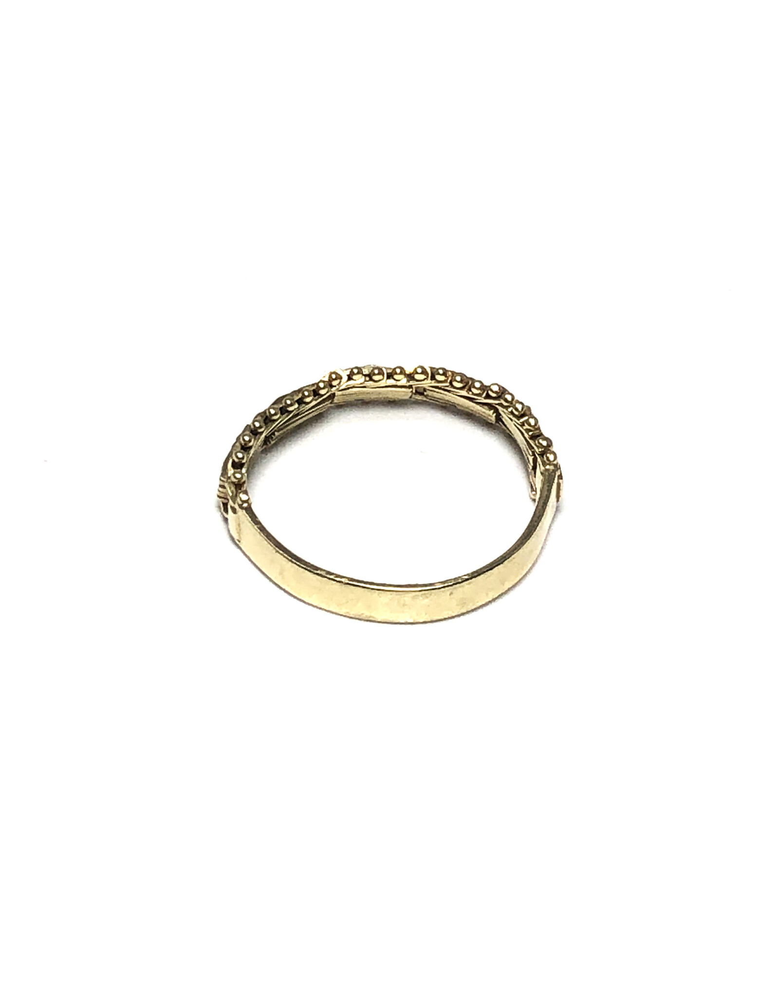 I.G. 14K Gold Weave-Link Chain Ring