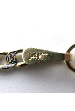 Jade Yupei Pendant with Embedded Amethyst and Carved Fu Character on 14K Gold Figaro Chain