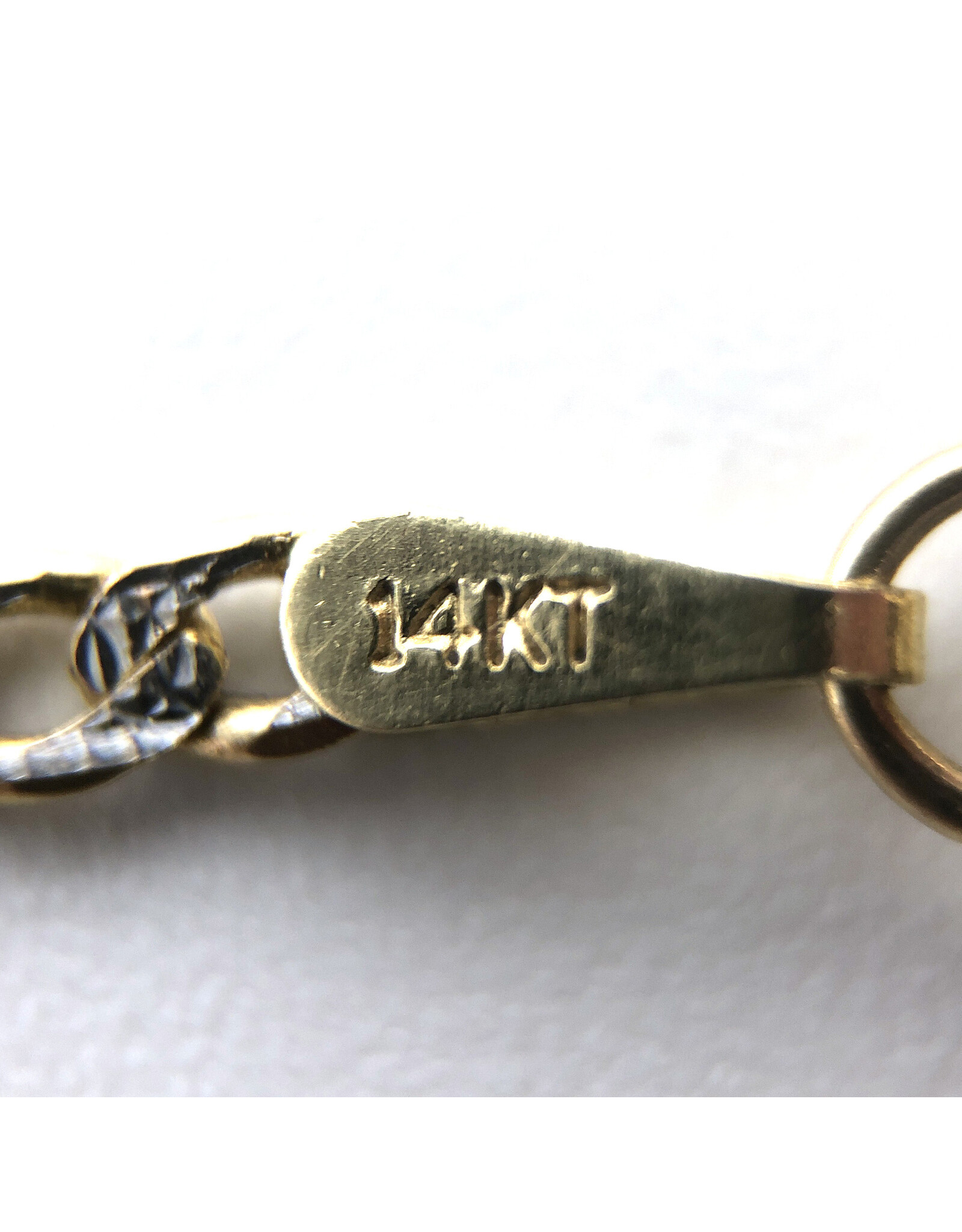 Jade Yupei Pendant with Embedded Amethyst and Carved Fu Character on 14K Gold Figaro Chain
