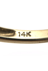 14K Gold Cocktail Ring with Large Aquamarine