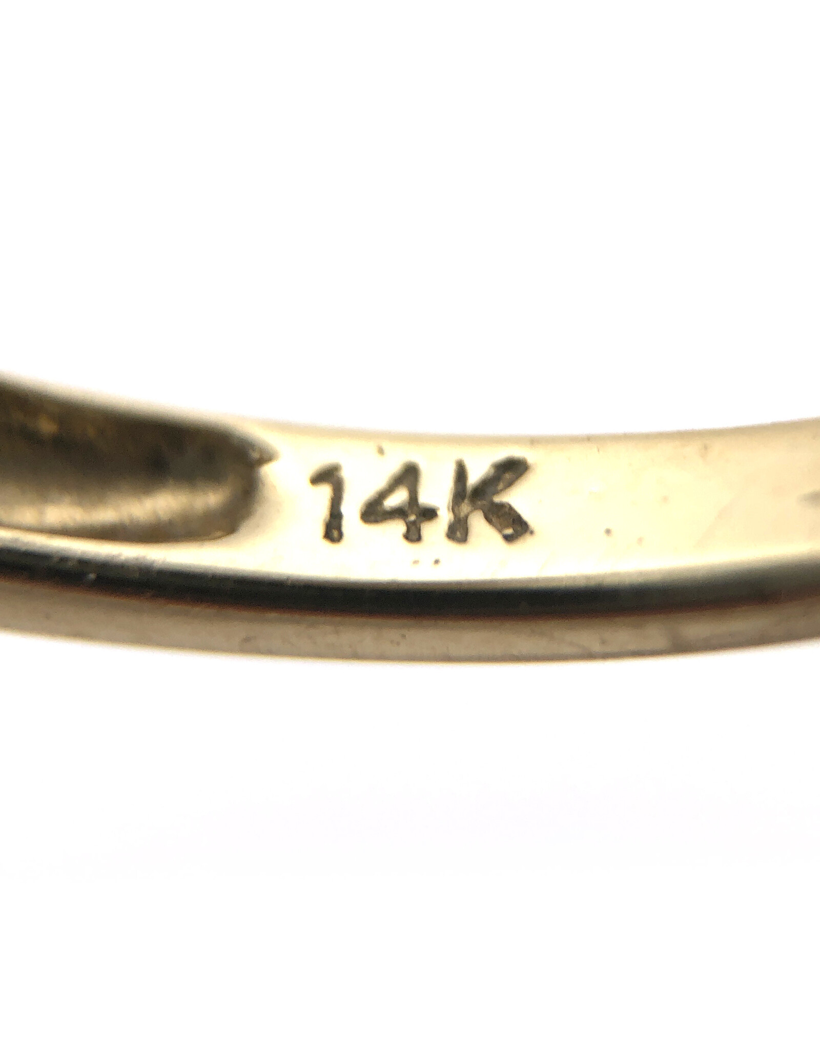 14K Gold Cocktail Ring with Large Aquamarine