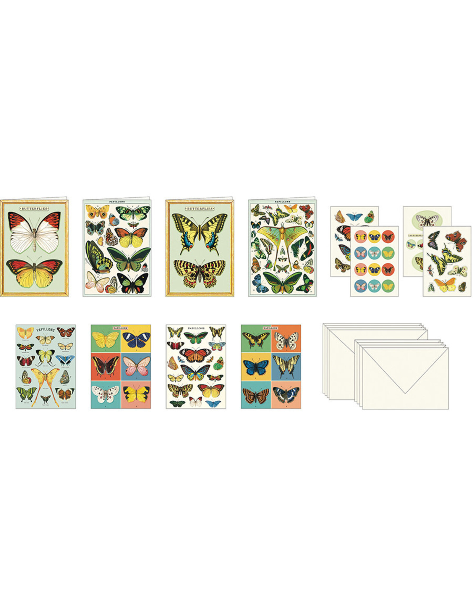 Cavallini Papers & Co. Butterflies Stationery Set