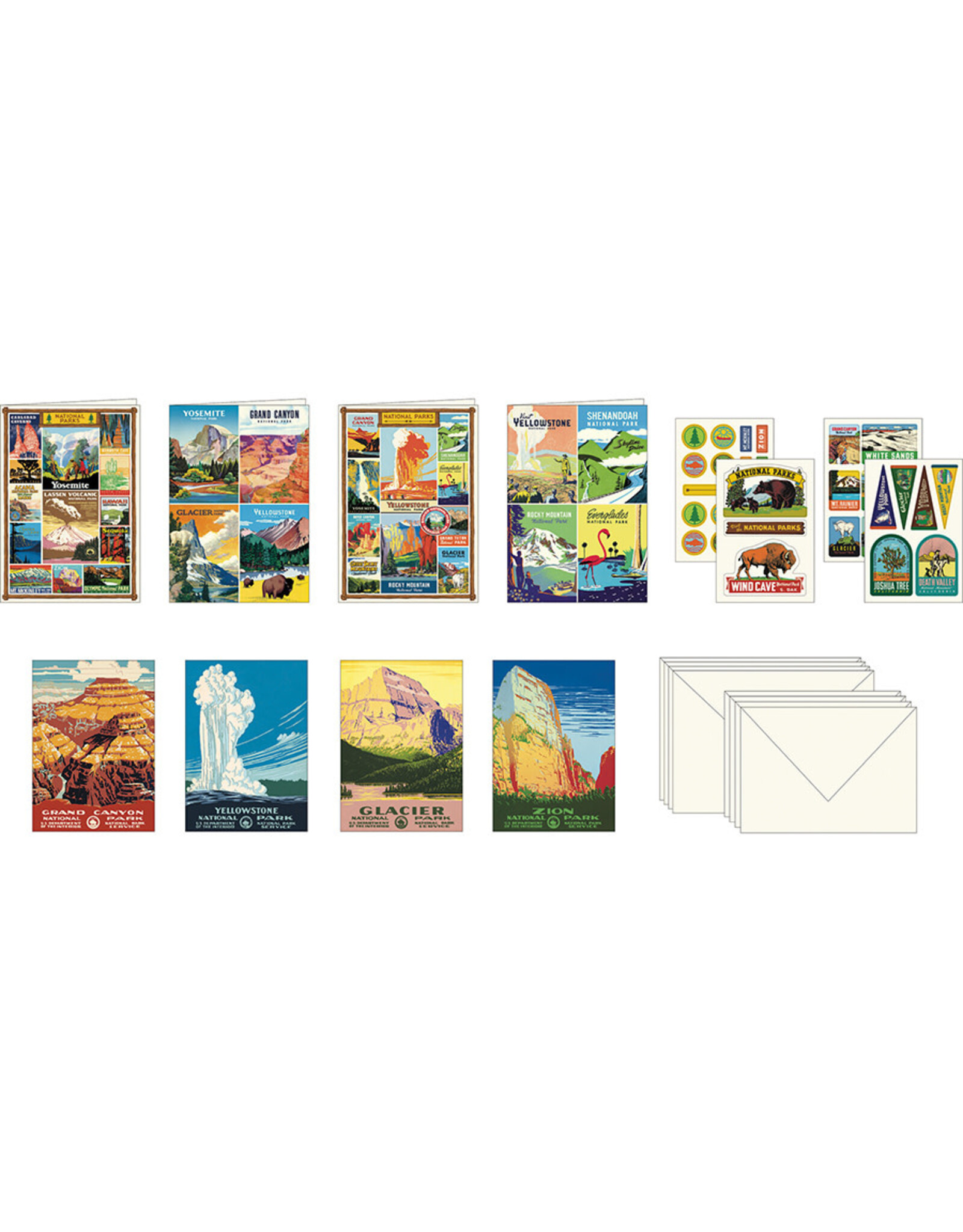 Cavallini Papers & Co. National Parks Stationery Set