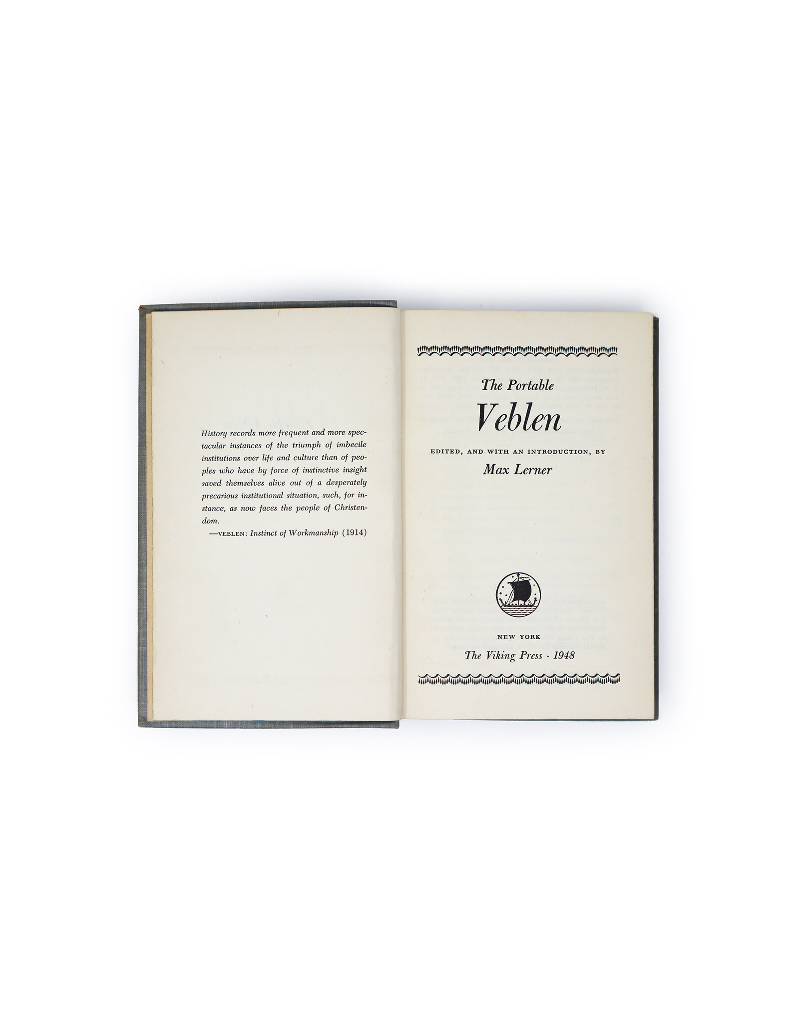 The Viking Press Portable Veblen Viking Portable Library