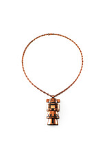 Bell Trading Post Midcentury Large Copper Hopi-Style Figurine Pendant on Copper Chain