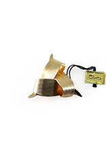 Coro Vintage Textured Ribbon Triangular Knot Brooch with Original Tag