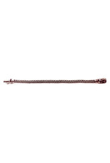 Woven Sterling Bracelet with Lizard Barrel Clasp