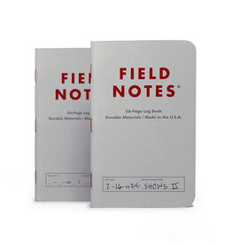 Field Notes Brand Log Book 2-Pack Red Logo Summer 2024 Quarterly Edition