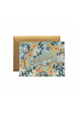 Rifle Paper Co. Blue Meadow Congrats A2 Card