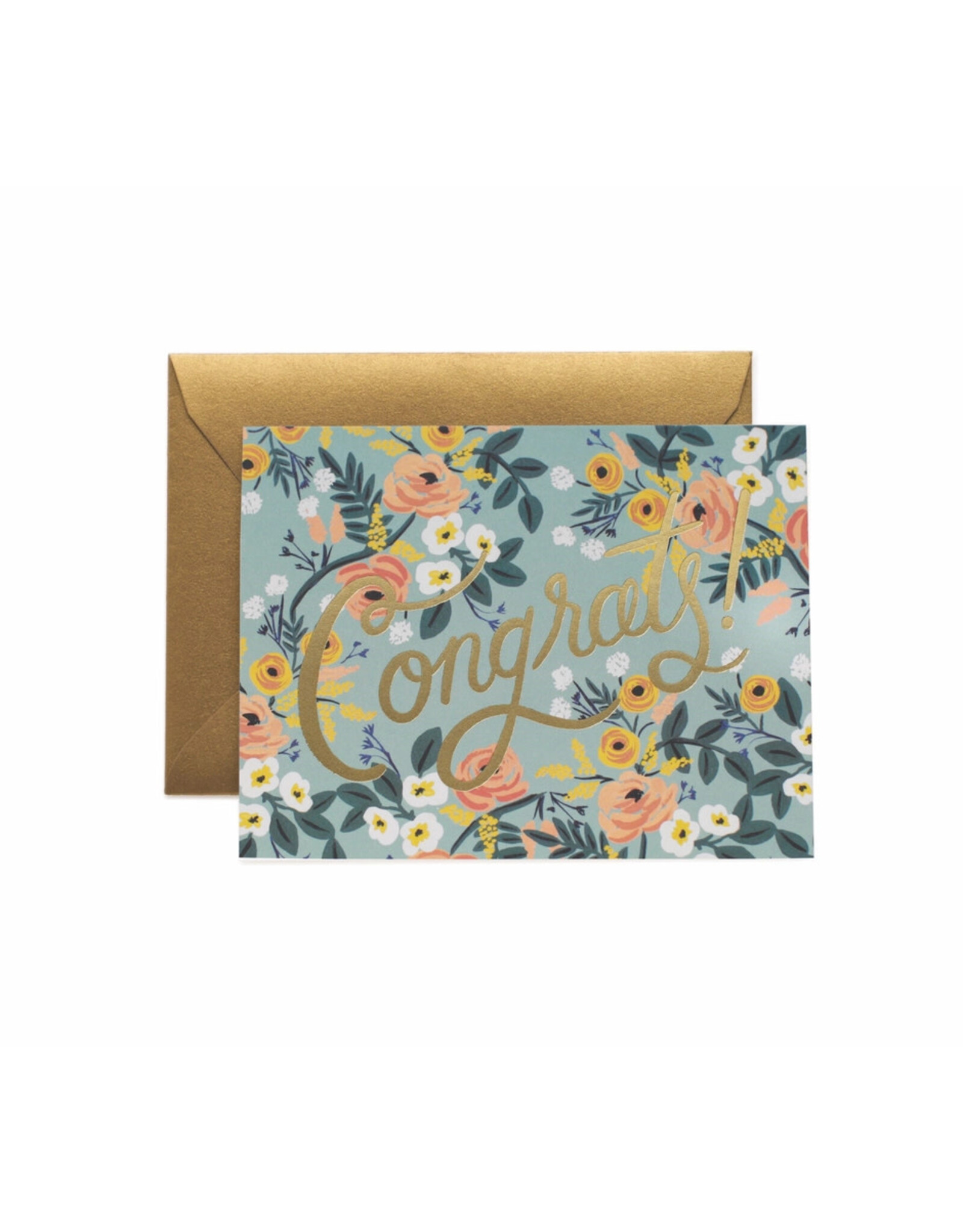 Rifle Paper Co. Blue Meadow Congrats A2 Card