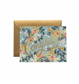 Rifle Paper Co. Blue Meadow Congrats A2 Card