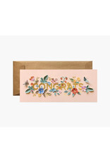 Rifle Paper Co. Cut Paper Congrats No. 10 Card