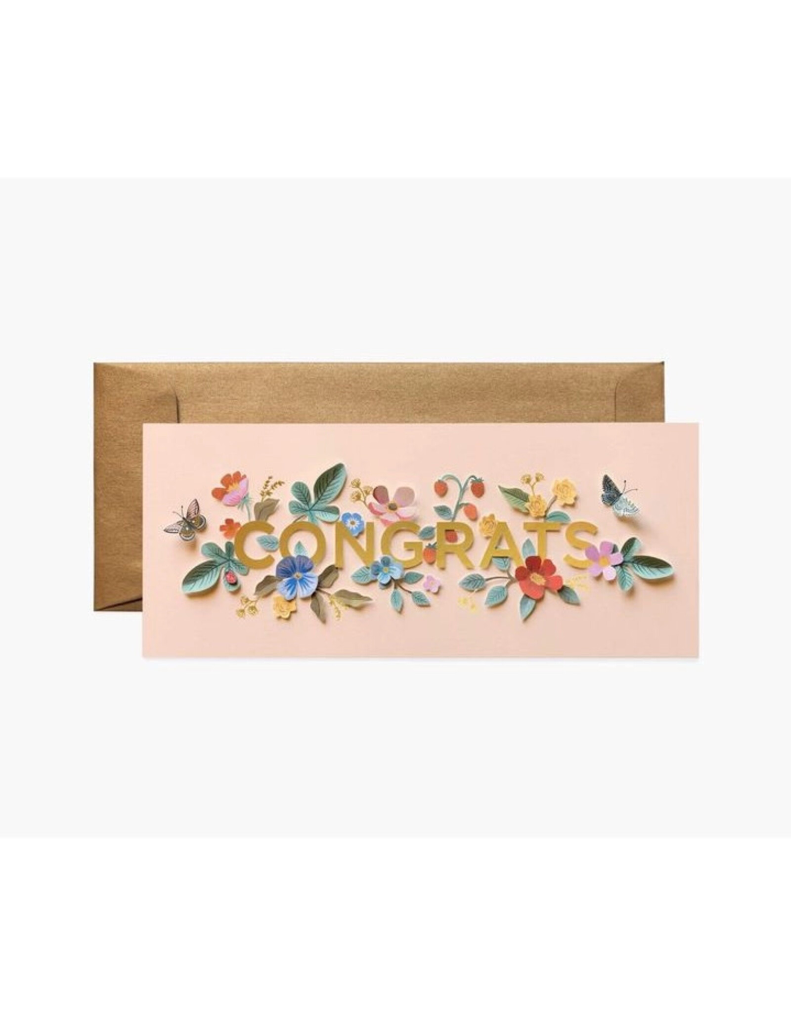 Rifle Paper Co. Cut Paper Congrats No. 10 Card