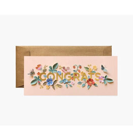 Rifle Paper Co. Cut Paper Congrats No. 10 Card