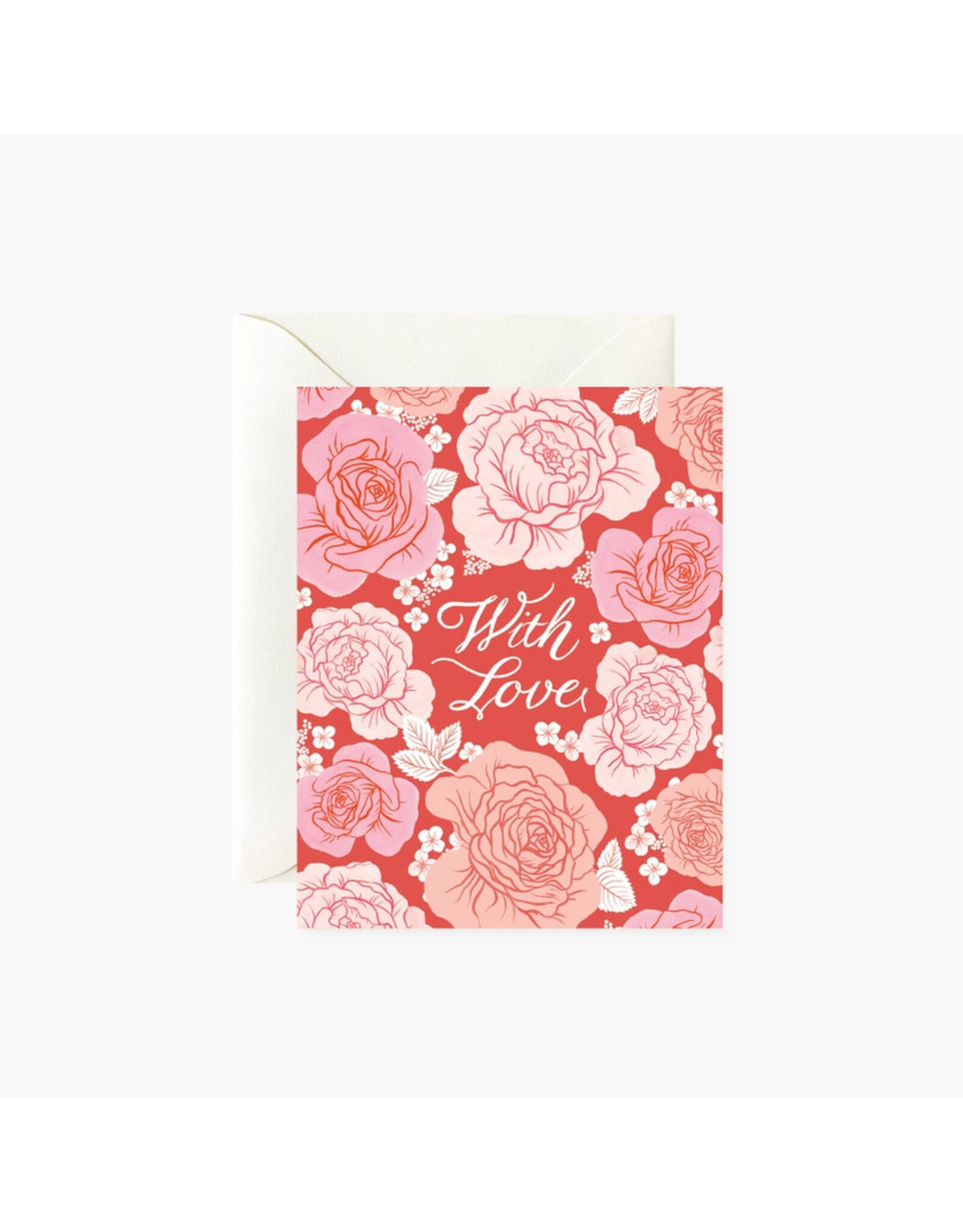 Botanica Paper Co. With Love Valentine's Day A2 Greeting Card  GCL253