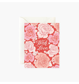 Botanica Paper Co. With Love Valentine's Day A2 Greeting Card  GCL253