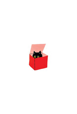 Tattly Cat in A Box Tattoo Pair