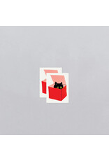 Tattly Cat in A Box Tattoo Pair