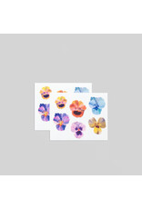 Tattly Pansies Tattoo Pair
