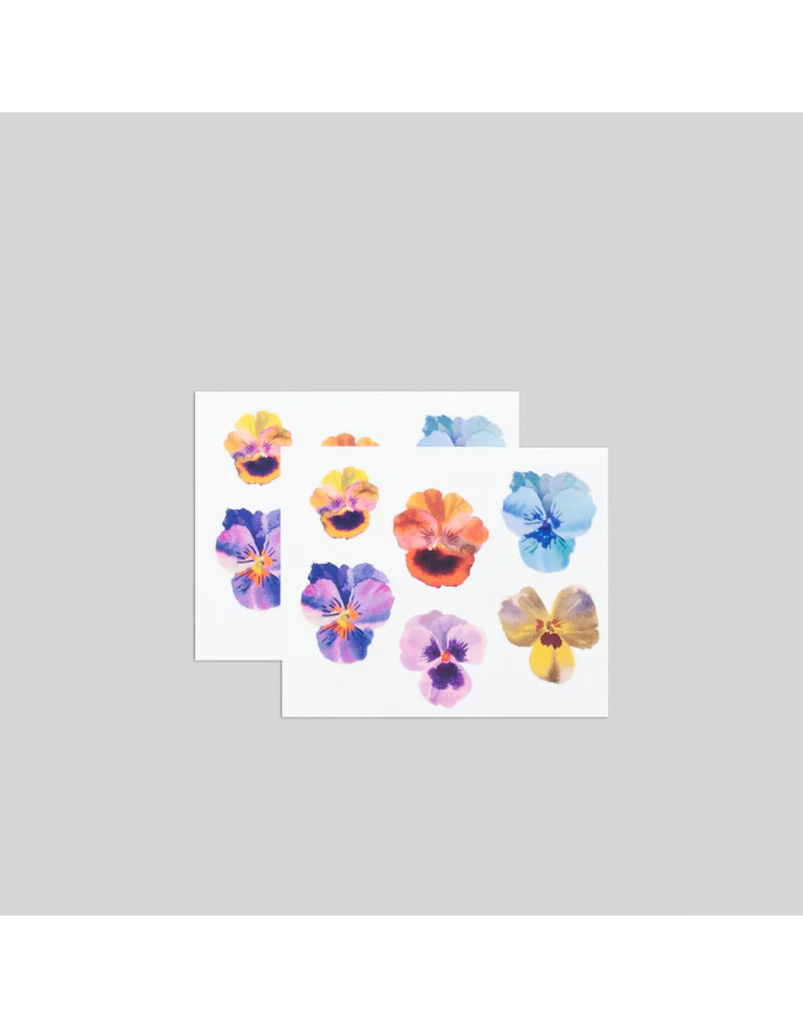 Tattly Pansies Tattoo Pair