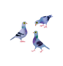 Tattly Pigeon Pals Tattoo Pair