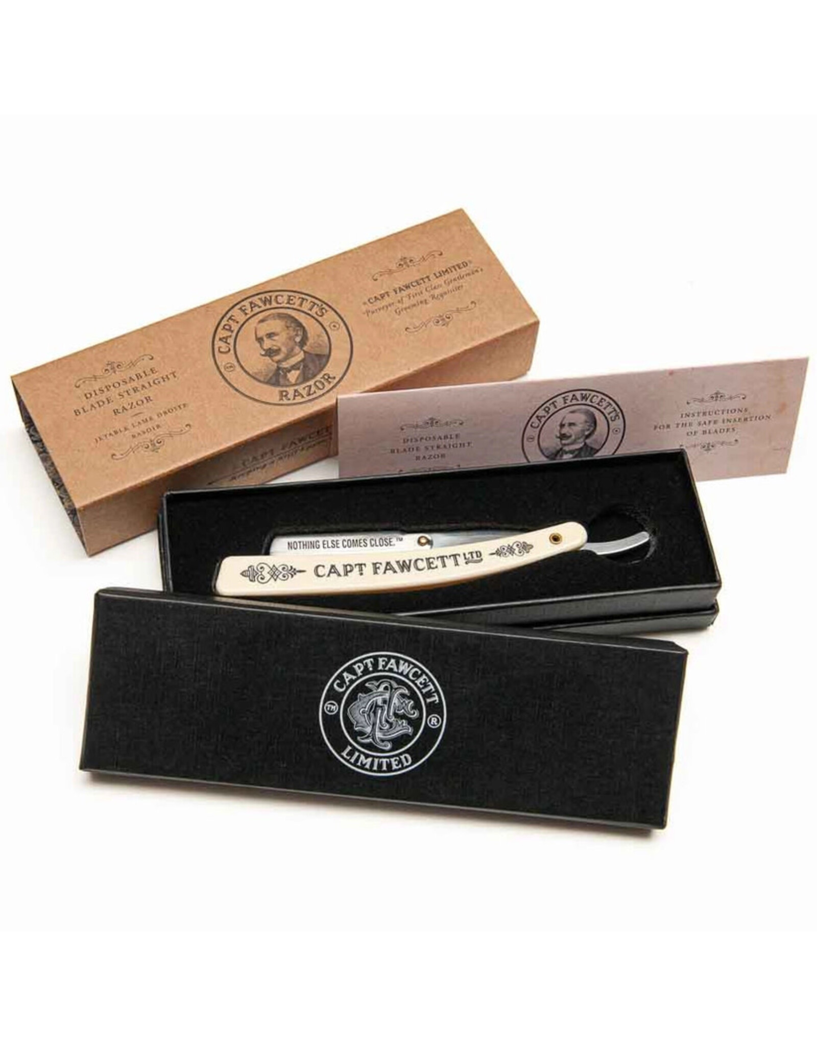 Captain Fawcett Ltd. Disposable Blade Straight Razor