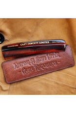 Captain Fawcett Ltd. Hair Comb with Leather Case