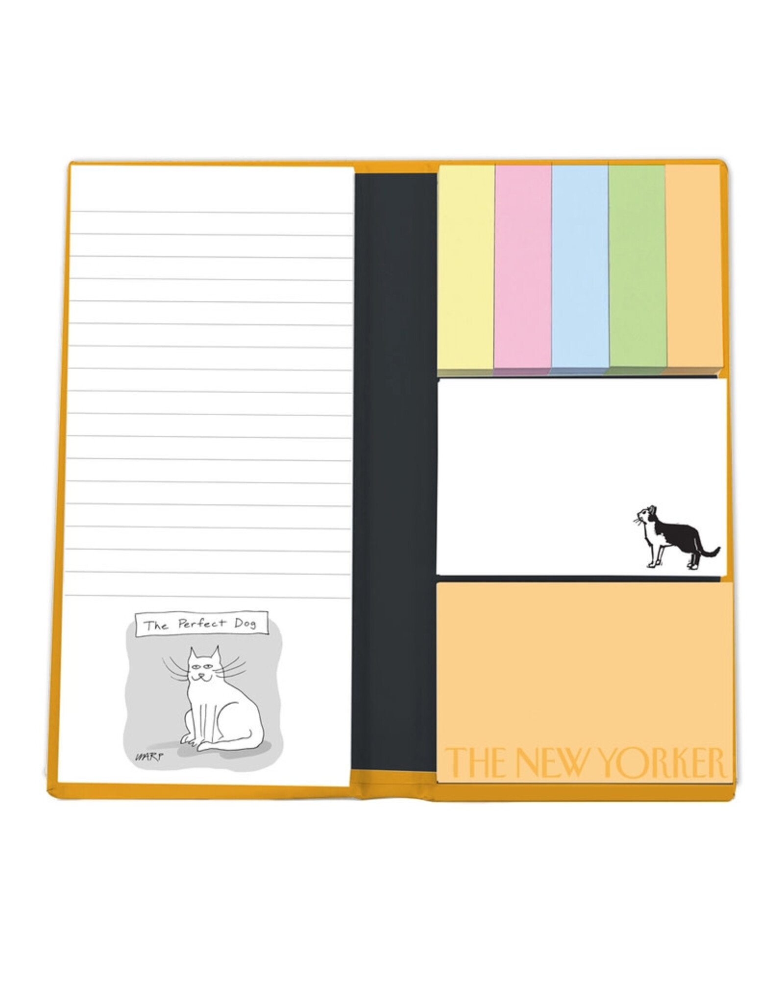 The New Yorker Cats Notefolio Notepad with Sticky Notes