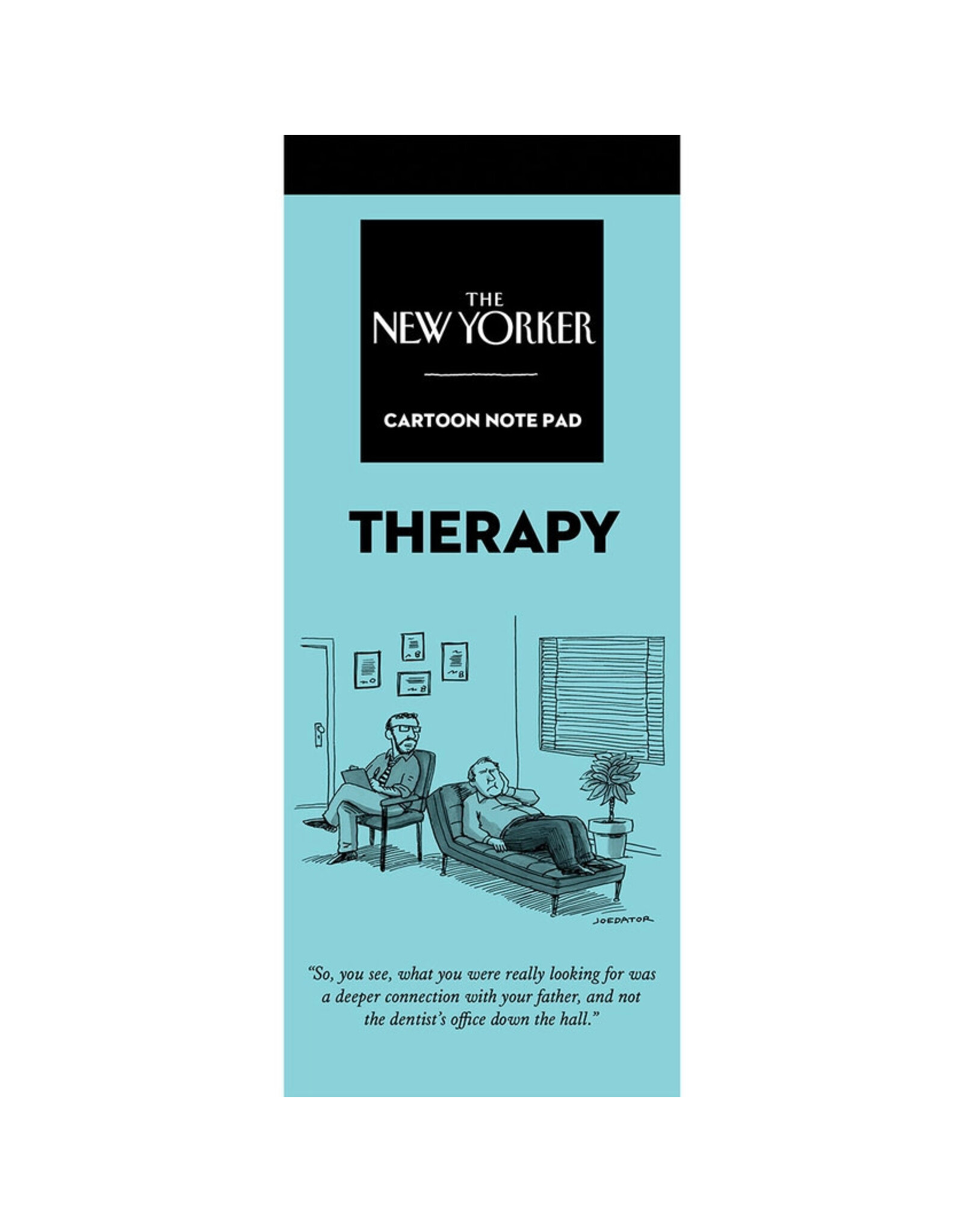 The New Yorker Therapy New Yorker Cartoon Notepad 3½ x 8½ in.