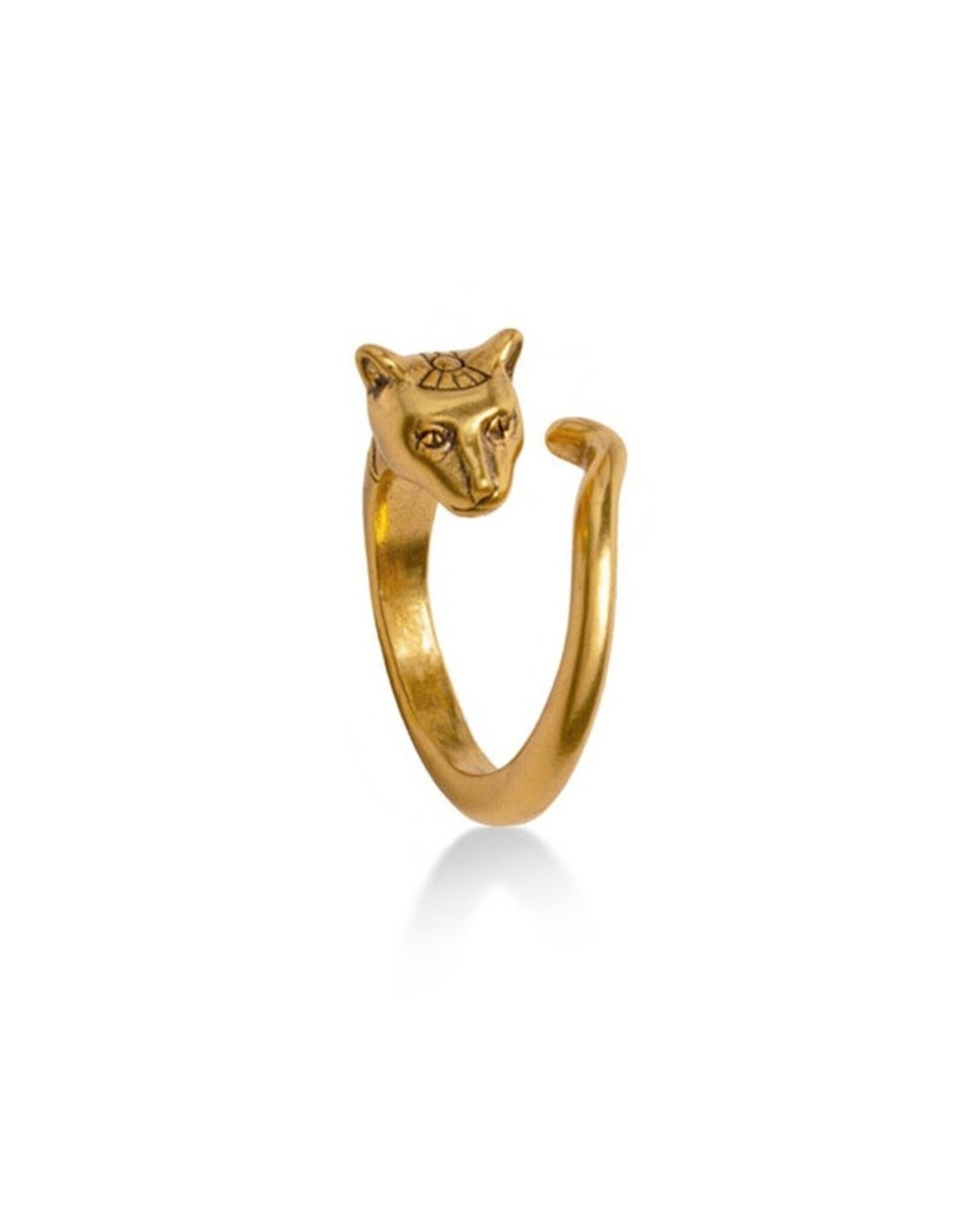 Discoveries Egyptian Imports Adjustable Egyptian Cat Ring Bastet Goddess