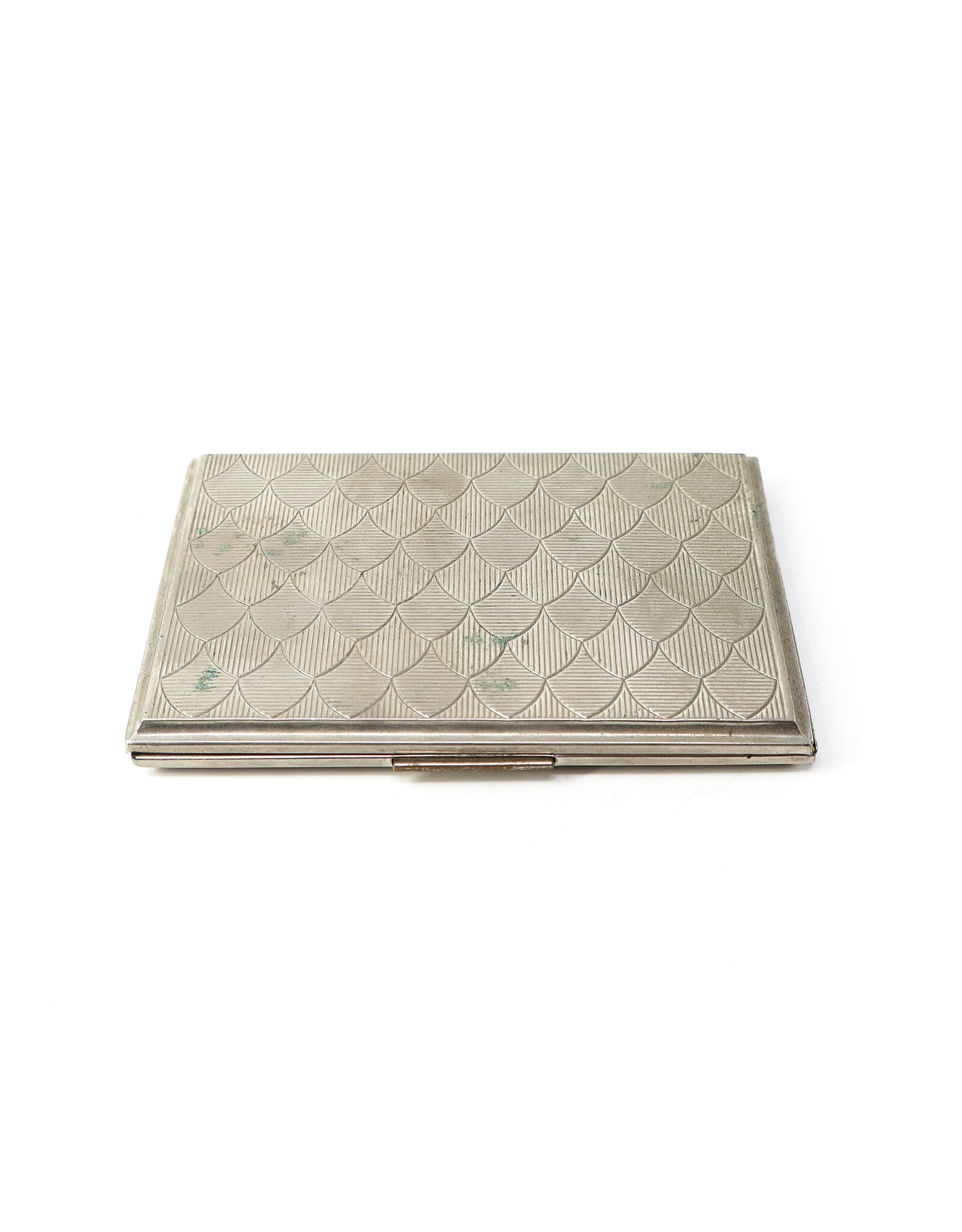 Mid-Century Cigarette Case with Scales Pattern