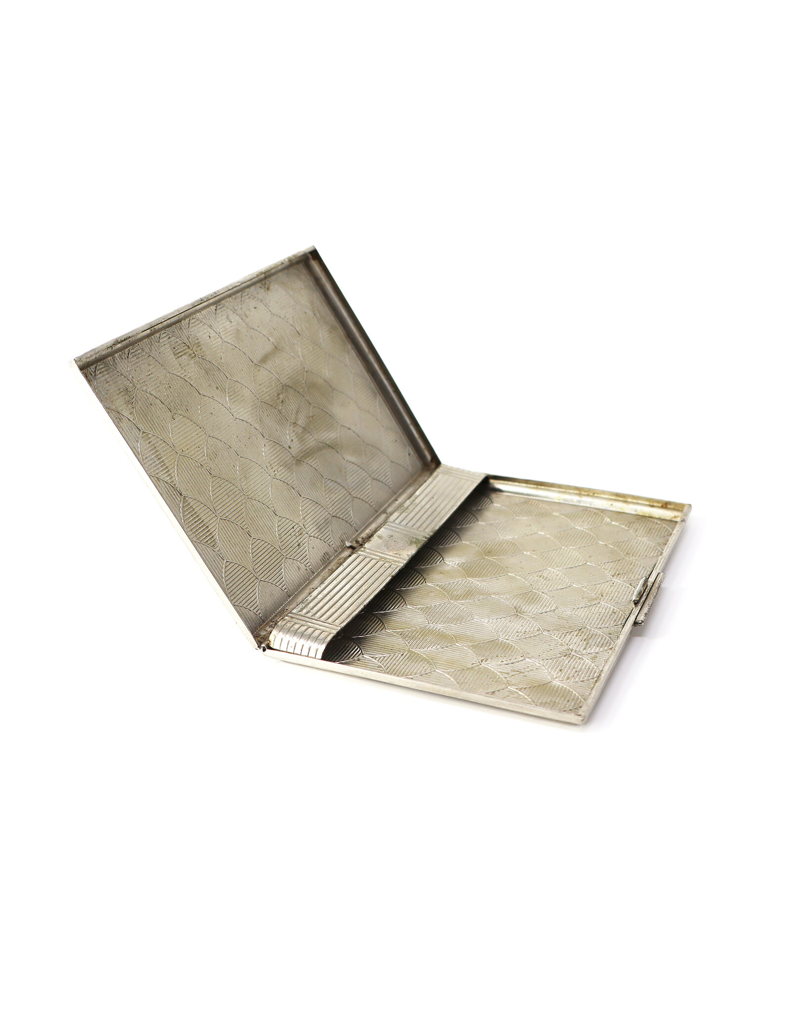 Mid-Century Cigarette Case with Scales Pattern