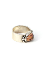 Boulder Opal Pink Stone Ring