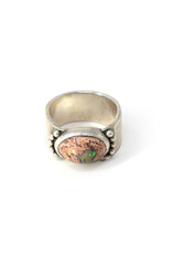 Boulder Opal Pink Stone Ring