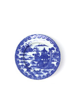 Small Vintage Blue Willow Porcelain Plate
