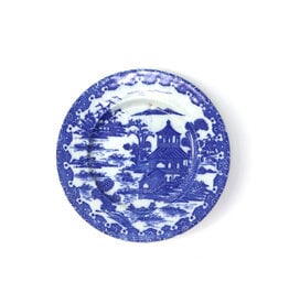 Small Vintage Blue Willow Porcelain Plate