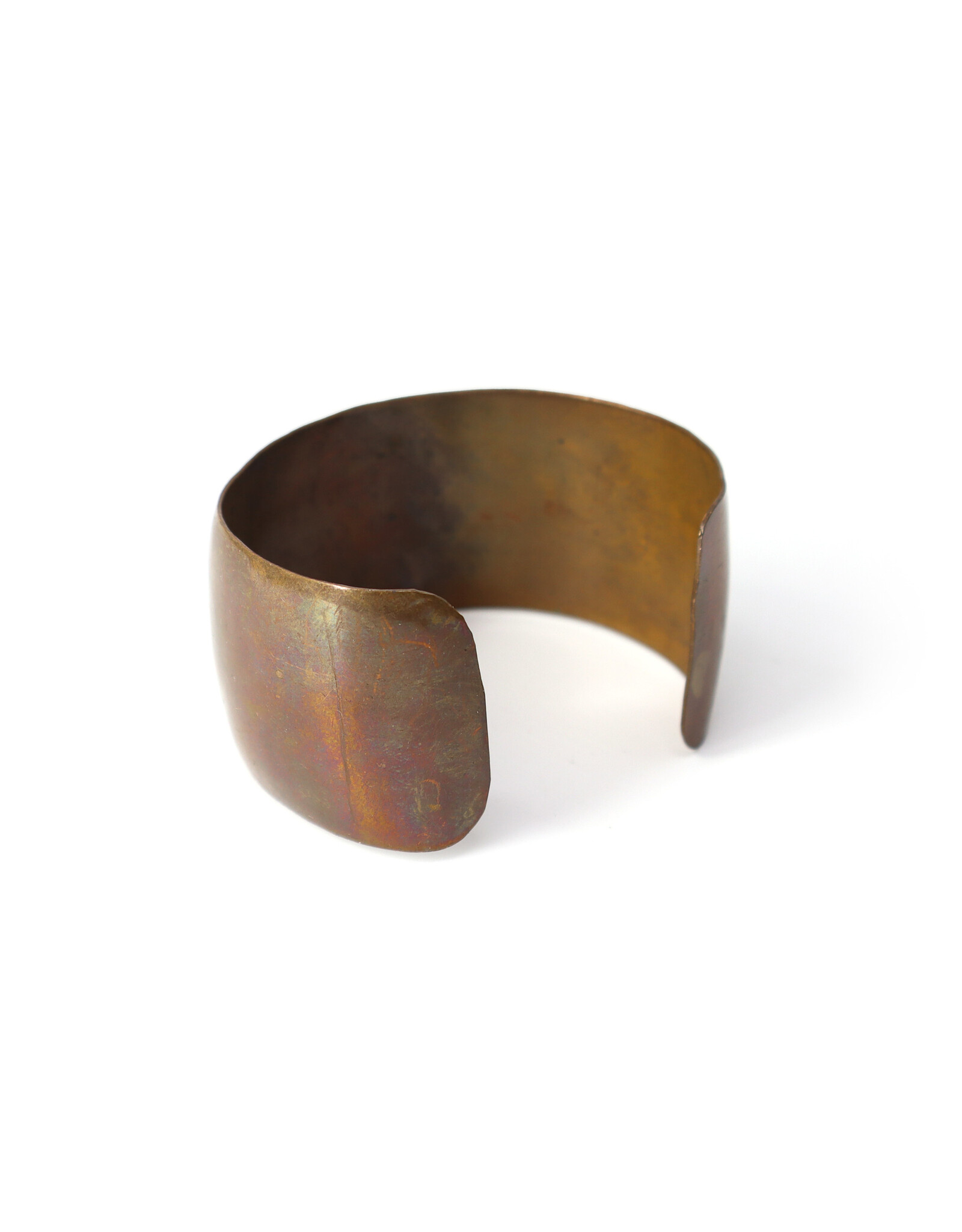 Copper Cuff Bracelet with Brass & Abalone Elephant Decoration